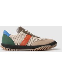 Stella McCartney - Suede And Mesh Panel Sneakers - Lyst