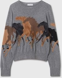 Stella McCartney - Racing Horses Knit Jumper - Lyst