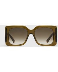 Stella McCartney - Medallion Square Gradient Sunglasses - Lyst