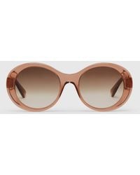 Stella McCartney - Oversized Round Gradient Sunglasses, One Size - Lyst
