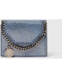 Stella McCartney - Falabella Iridescent Trifold Wallet - Lyst