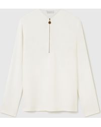 Stella McCartney - Arlesa Double Split Hem Zip Blouse - Lyst