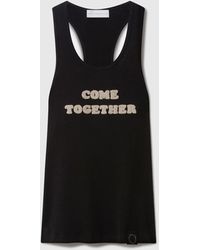 Stella McCartney - Come Together Slogan Tank Top - Lyst