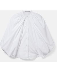 Stella McCartney - Cape-sleeve Cotton Shirt - Lyst