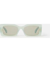Stella McCartney - Logo-Engraved Rectangular Sunglasses - Lyst