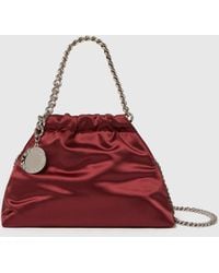 Stella McCartney - Falabella Satin Drawstring Crossbody Bag - Lyst