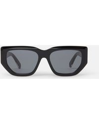 Stella McCartney - Logo Cat‐Eye Sunglasses, One Size - Lyst