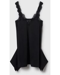 Stella McCartney - Lace Trim Jersey Dress - Lyst