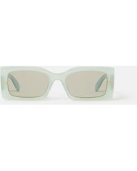 Stella McCartney - Logo-Engraved Rectangular Sunglasses - Lyst