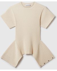 Stella McCartney - Peplum Knit T-Shirt - Lyst