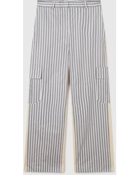 Stella McCartney - Oversized Mixed Stripe Cargo Trousers - Lyst