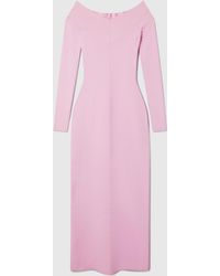 Stella McCartney - Compact Knit Long Sleeve Dress - Lyst