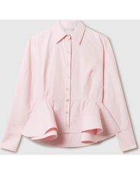 Stella McCartney - Peplum Cotton Shirt - Lyst