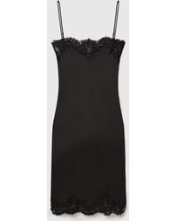 Stella McCartney - Sleeveless Lace Satin Midi Dress - Lyst