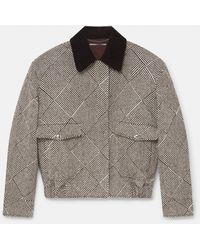 Stella McCartney - Oversized Tweed Bomber Jacket - Lyst