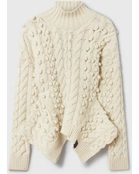 Stella McCartney - Cable Knit Peplum Jumper - Lyst