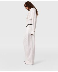 Stella McCartney - Snake Print Pleated Straight-leg Trousers - Lyst