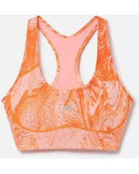 Stella McCartney - Truepurpose Moire Wood Print Medium Support Sports Bra - Lyst