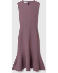 Stella McCartney - Compact Knit Peplum Dress - Lyst