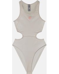 Stella McCartney - Shine Cut-out Training Leotard - Lyst