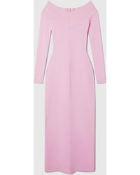 Stella McCartney - Compact Knit Long Sleeve Dress - Lyst