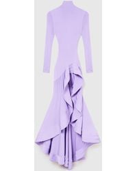 Stella McCartney - Crepe Jersey Frill Cocktail Dress - Lyst