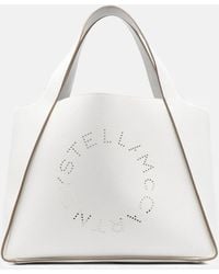 Stella McCartney - Stella Logo Grainy Alter Mat Tote Bag - Lyst