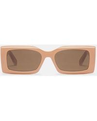 Stella McCartney - Logo-Engraved Rectangular Sunglasses, One Size - Lyst