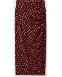 Stella McCartney - Polka Dot Mesh Long Skirt - Lyst