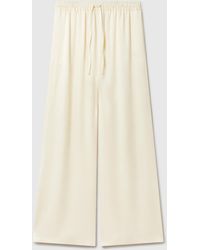 Stella McCartney - Oversized Drawstring Satin Trousers - Lyst