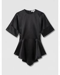 Stella McCartney - Handkerchief Sleeve Satin Top - Lyst