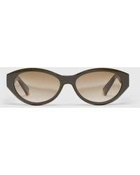 Stella McCartney - Logo Oval Sunglasses, One Size - Lyst