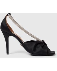 Stella McCartney - Knotted Satin Sandals - Lyst