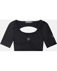 Stella McCartney - Truelife Scoop Neck Crop Top - Lyst