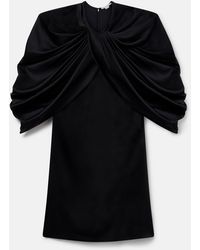 Stella McCartney - Draped Satin Mini Dress - Lyst