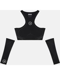 Stella McCartney - Truepace Running Crop Top With Arm Guards - Lyst
