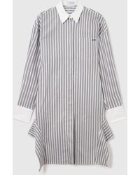 Stella McCartney - Long-sleeve Pinstripe Shirt Dress - Lyst
