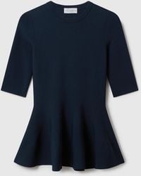 Stella McCartney - Compact Knit Peplum Top - Lyst