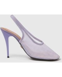 Stella McCartney - Slingback Stretch Mesh Pumps - Lyst