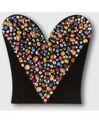 Stella McCartney - Embellished Heart Bustier Top - Lyst