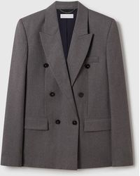 Stella McCartney - Double-breasted Flannel Blazer - Lyst