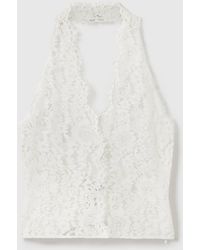 Stella McCartney - Halterneck Lace Top - Lyst