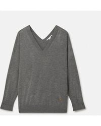 Stella McCartney - V-Neck Long Sleeved Jumper - Lyst