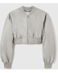Stella McCartney - Cropped Bomber Jacket - Lyst