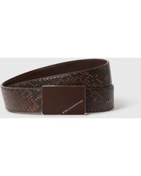 Stella McCartney - Reversible Snake Double-Faced Belt - Lyst