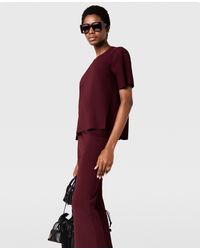 Stella McCartney - Compact Knit Short-Sleeve T-Shirt - Lyst