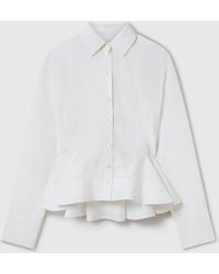 Stella McCartney - Poplin Peplum Shirt - Lyst