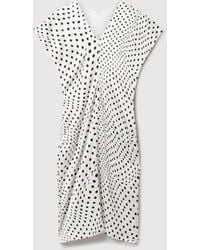 Stella McCartney - Polka Dot V-Neck Midi Dress - Lyst