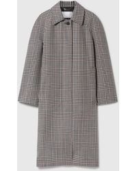 Stella McCartney - Checked Belted Wool Coat - Lyst