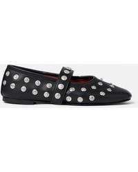 Stella McCartney - Ryder Popper-Studded Ballet Flats - Lyst